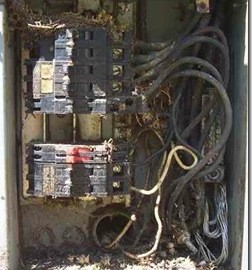 Corrosion in Electrical Panel