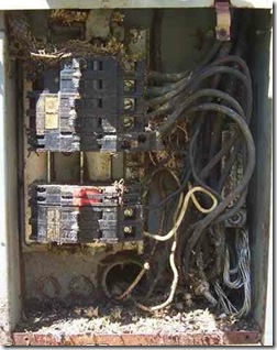 Home Inspection can reveal corroded electrical panels