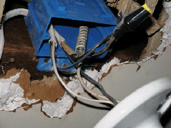 Home inspection can reveal wire splices that are not safe.
